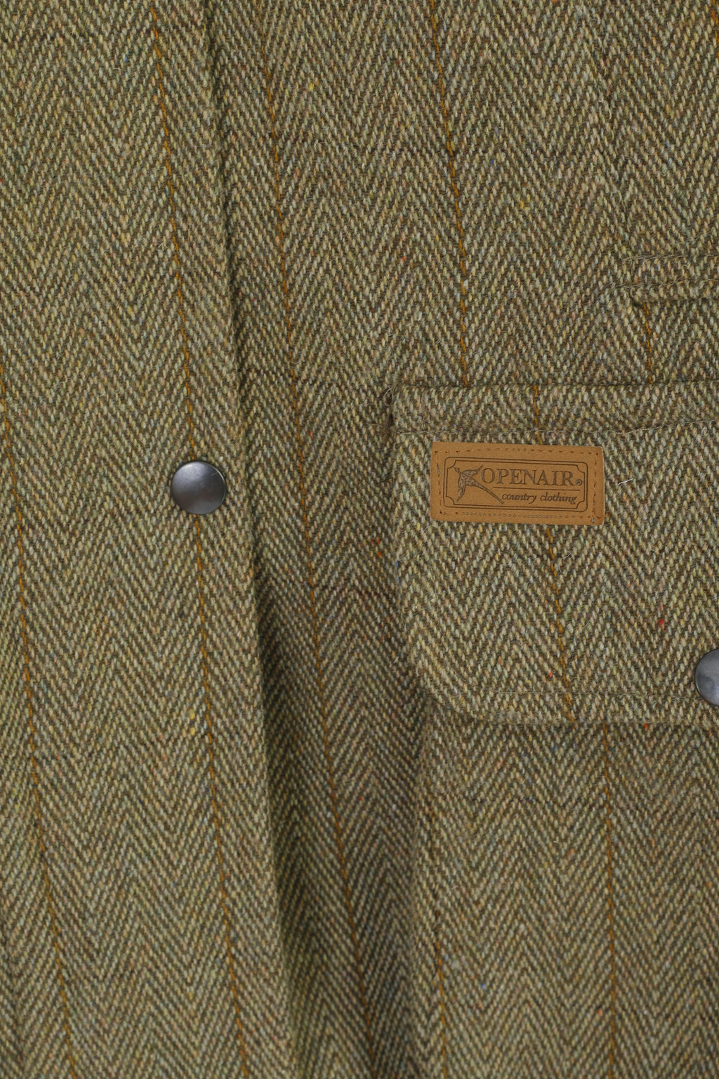Openair Countrywear Women 12 M Jacket Green Tweed Shooting Hunting Full Zipper Top