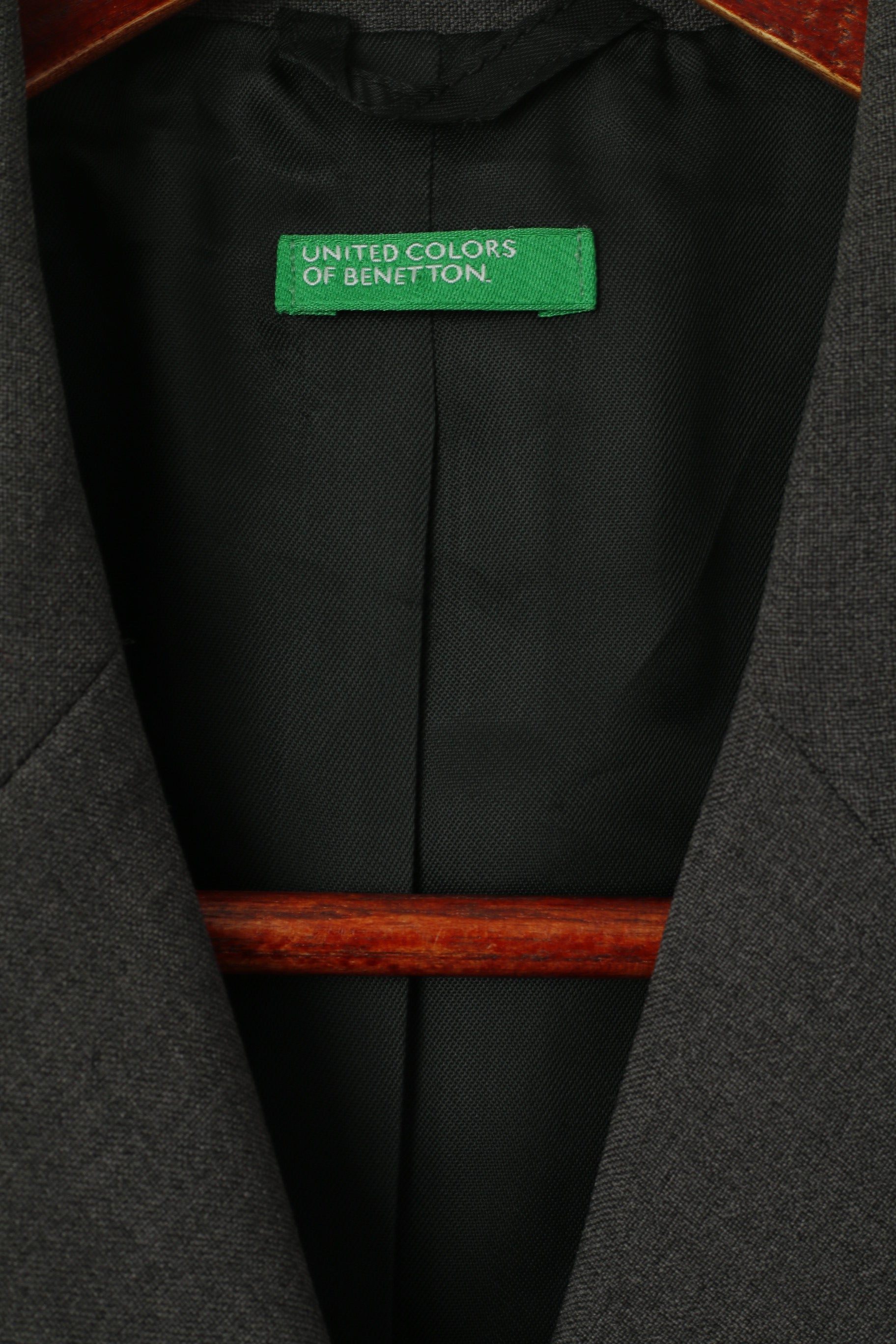 United Colors Of Benetton Donna 40 XS Blazer Grigio Giacca monopetto Italia