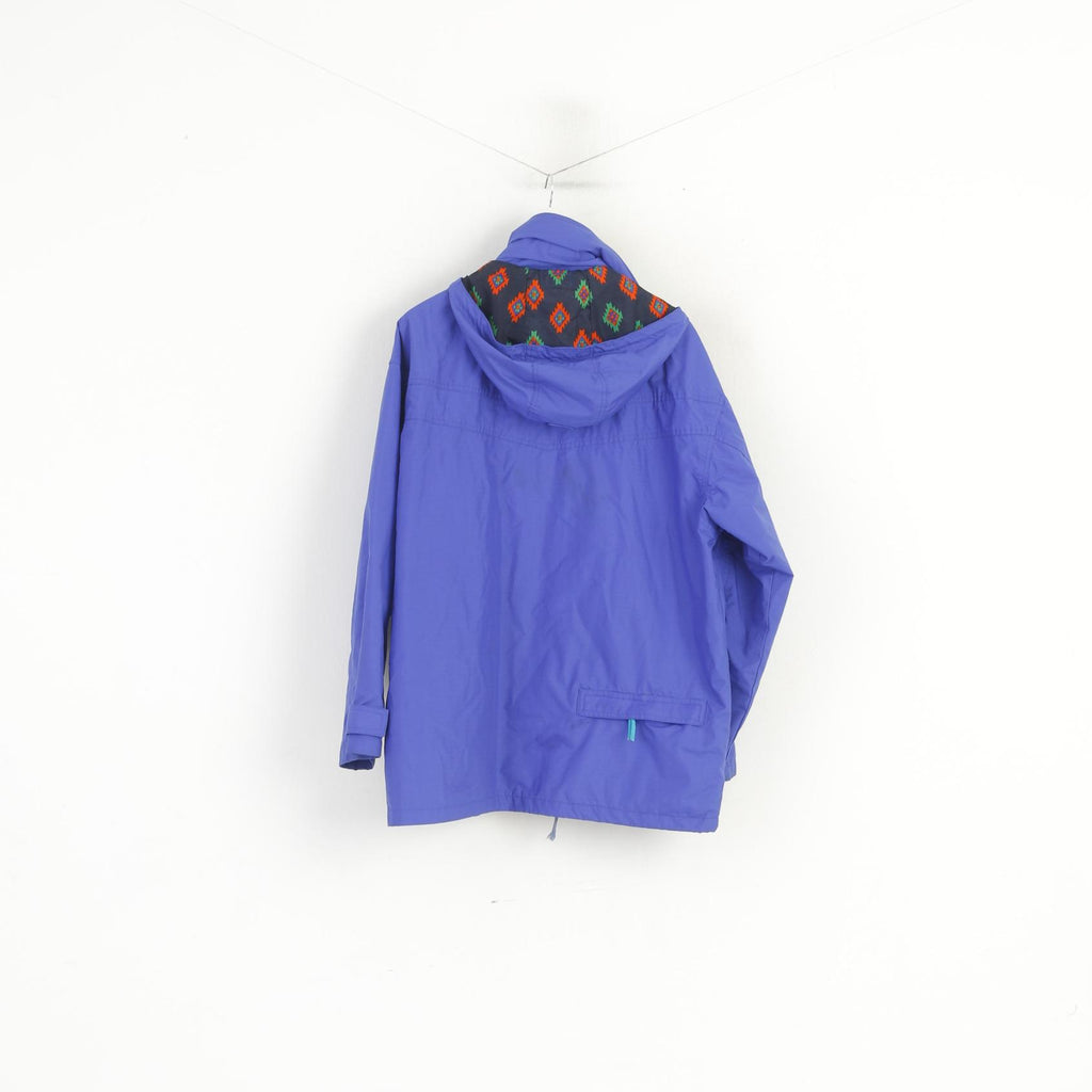 Highlander Adventure Men M Jacket Blue Vintage Hooded Nylon Kaporous Parka