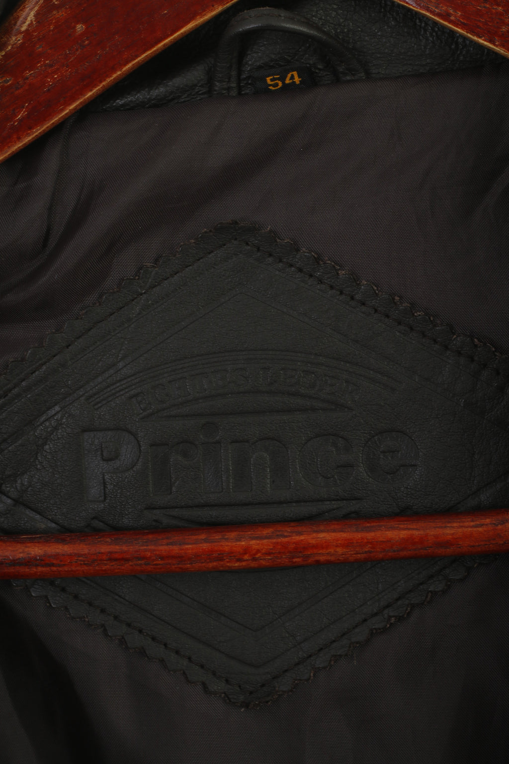 Prince Men 54 L Leather Vest Dark Brown Vintage Full Zipper Biker Soft Waistcoat