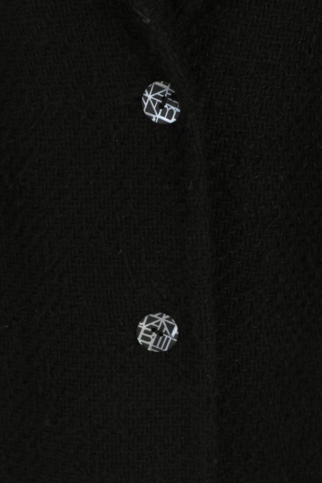 Bazar Christian Lacroix Giacca da donna M Blazer in cotone nero con spalline Francia