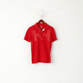 Helly Hansen Men S Polo Shirt Red Cotton Ebroidered Back Short Sleeve Top