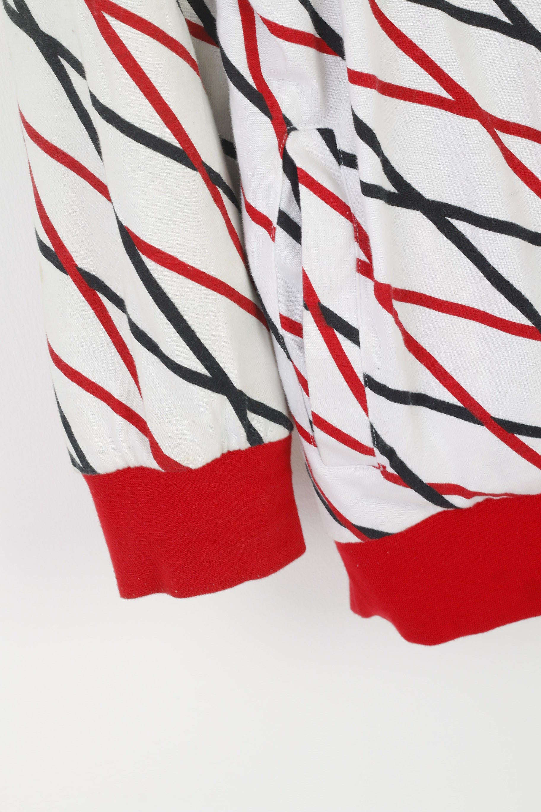 PJ Mark Men 2XL Sweatshirt Multicolour Printed Cotton Double Sided Zip Up Hoodie