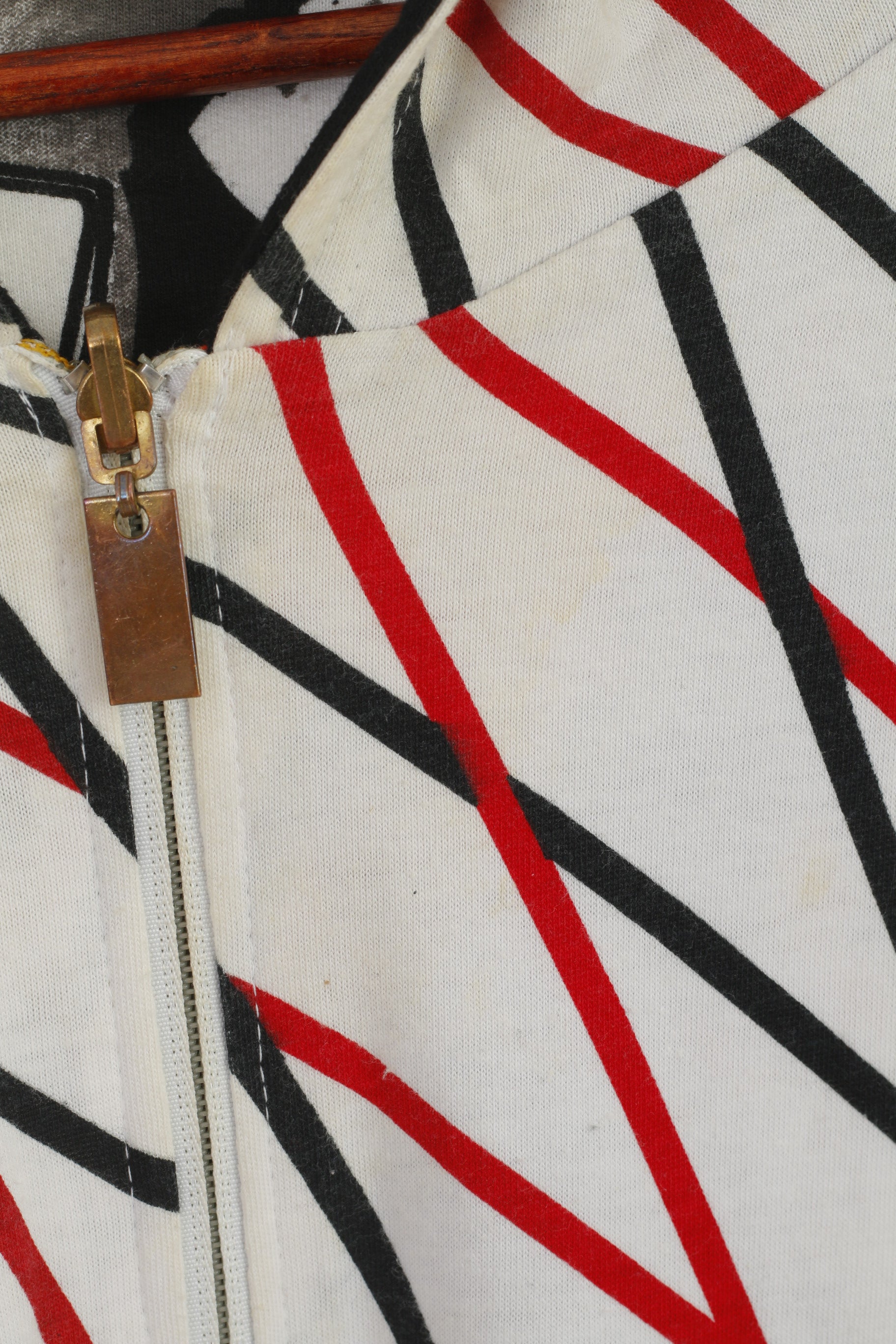 PJ Mark Men 2XL Sweatshirt Multicolour Printed Cotton Double Sided Zip Up Hoodie