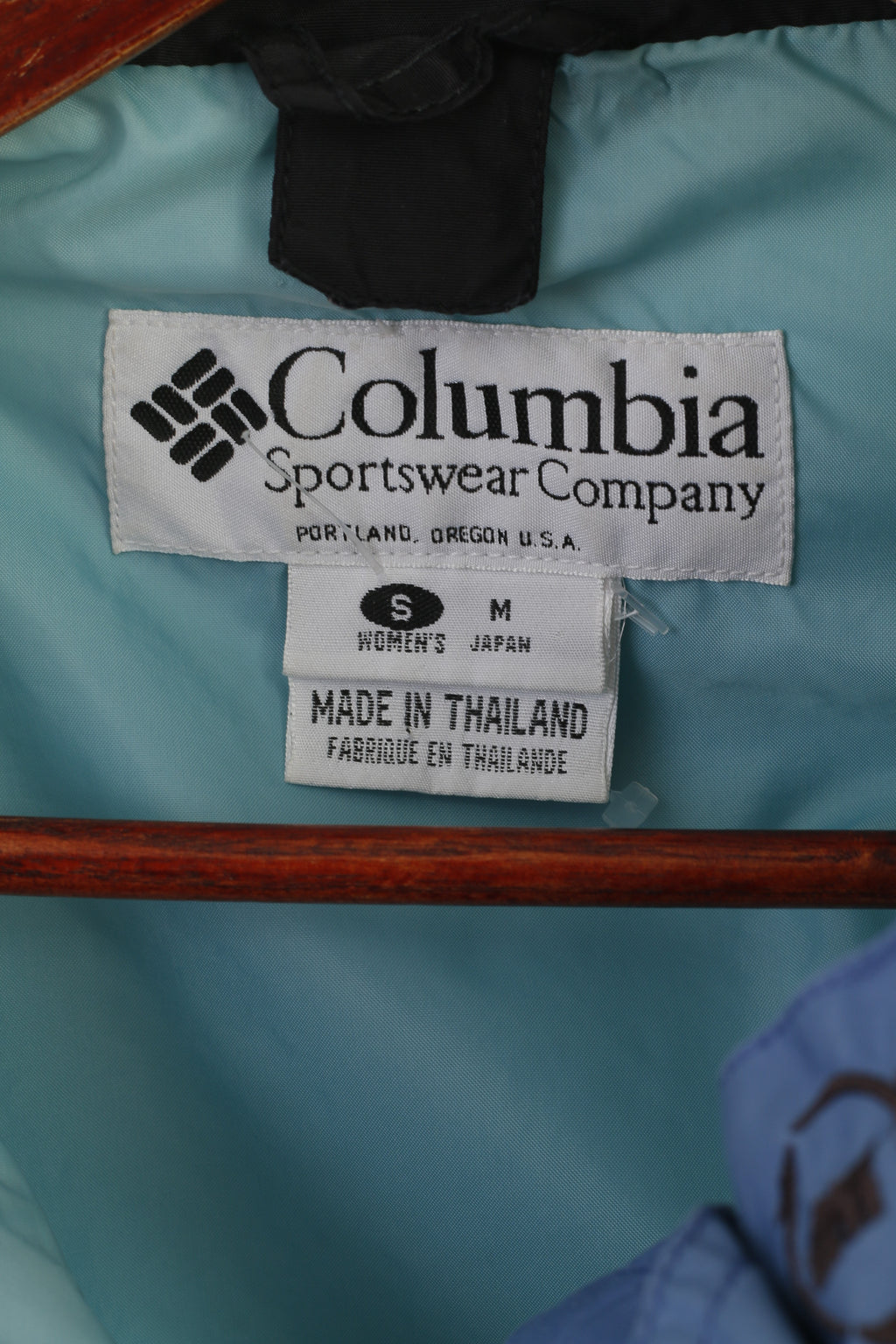 Columbia Sportswear Women S Jacket Blue Vintage Bomber Nylon Waterproof Top