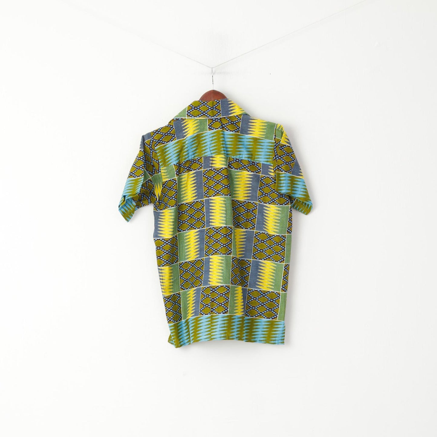 Saitino Boys 14 Age Casual Shirt Multicoloured Handmade Short Sleeve Summer Top
