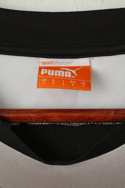 Puma Men L Shirt Black Newcaste United Football Club Sportswear Jersey Soccer Top