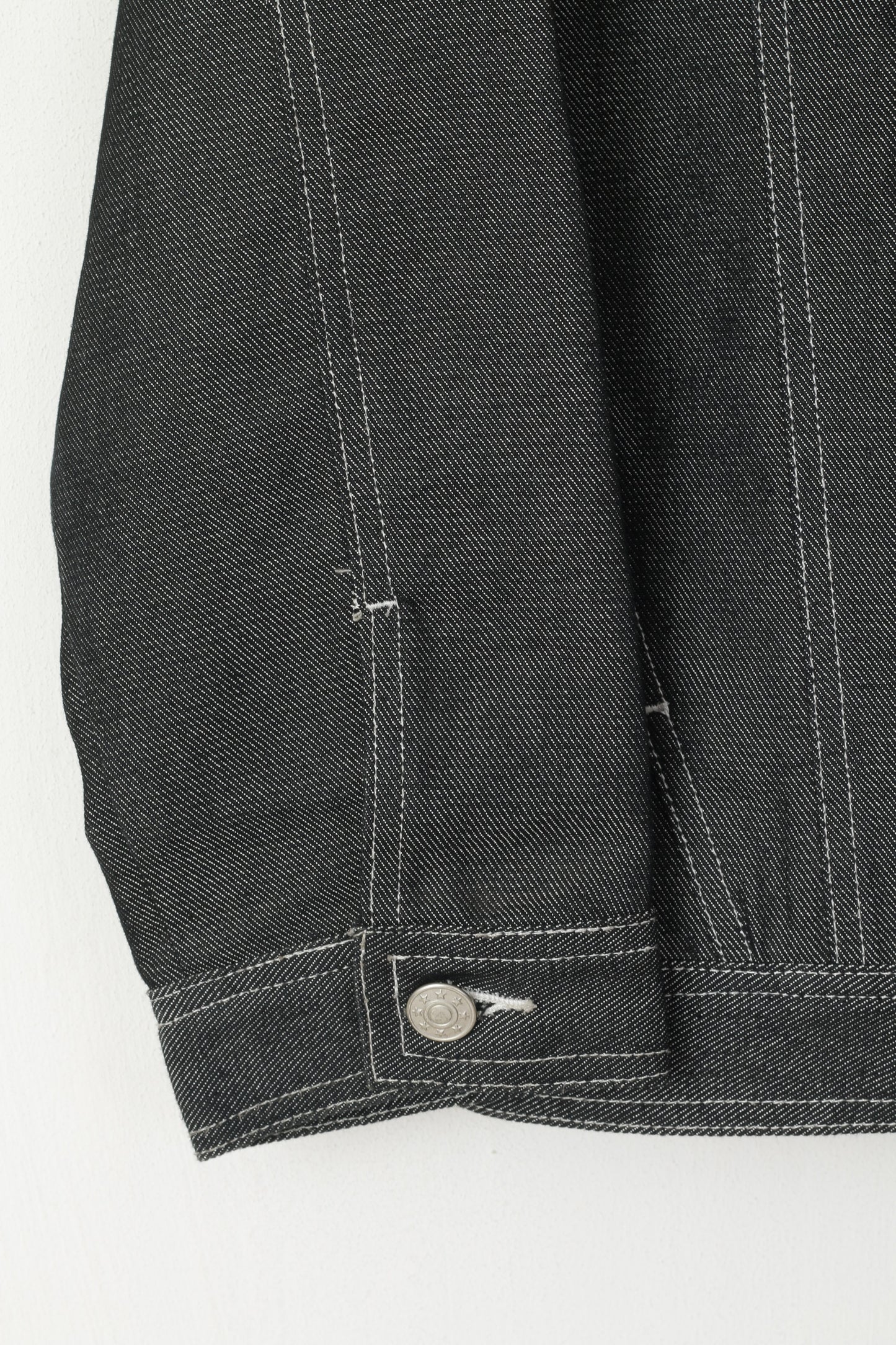OVERGAME Giacca di jeans da ragazzo di 14 anni in cotone grigio ricamato Bronx G. Top Blaster