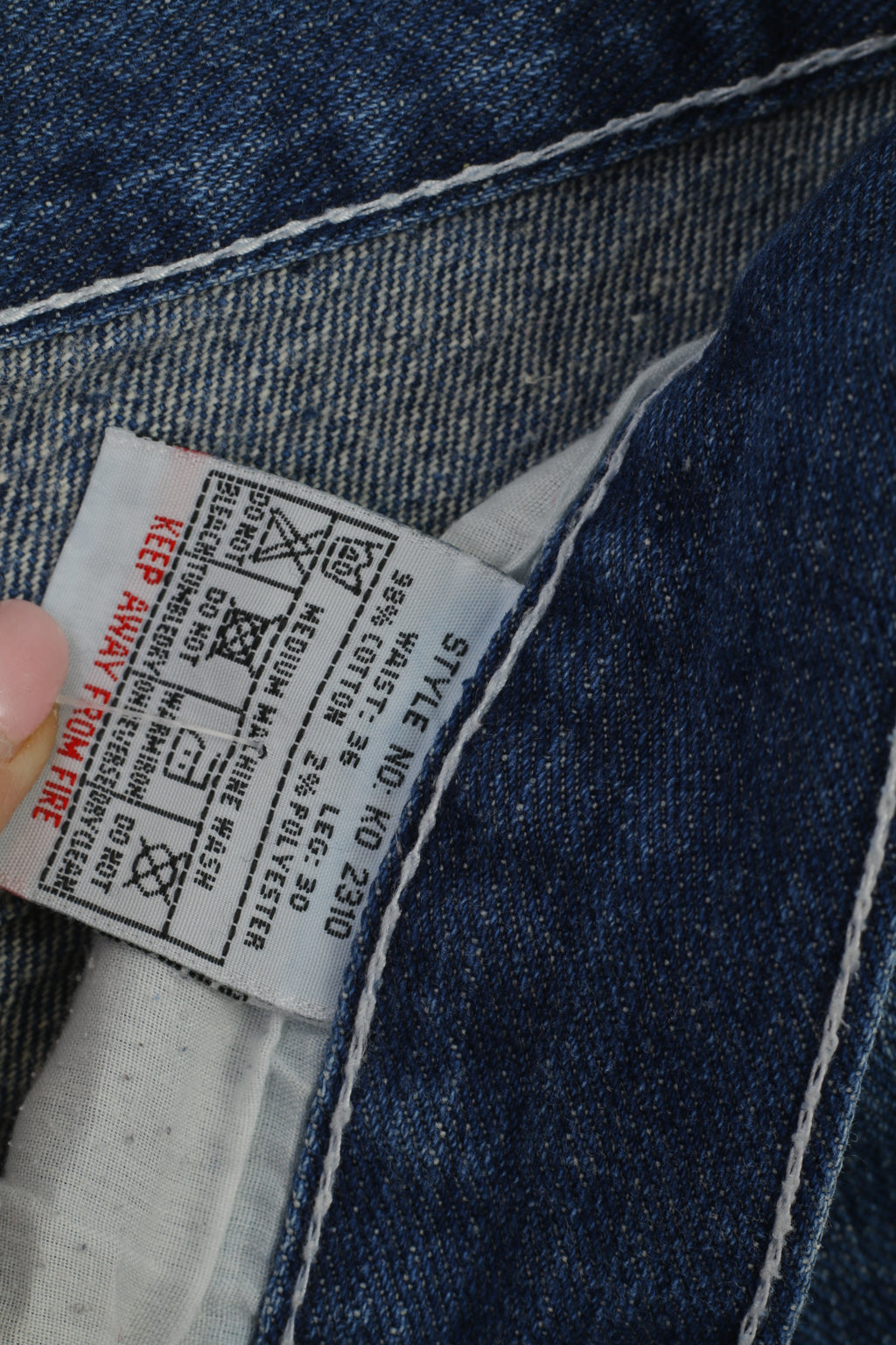 Kangaroo Poo Men 36 Jeans Trousers Blue Denim Cotton Vintage Casual Vintage Pants