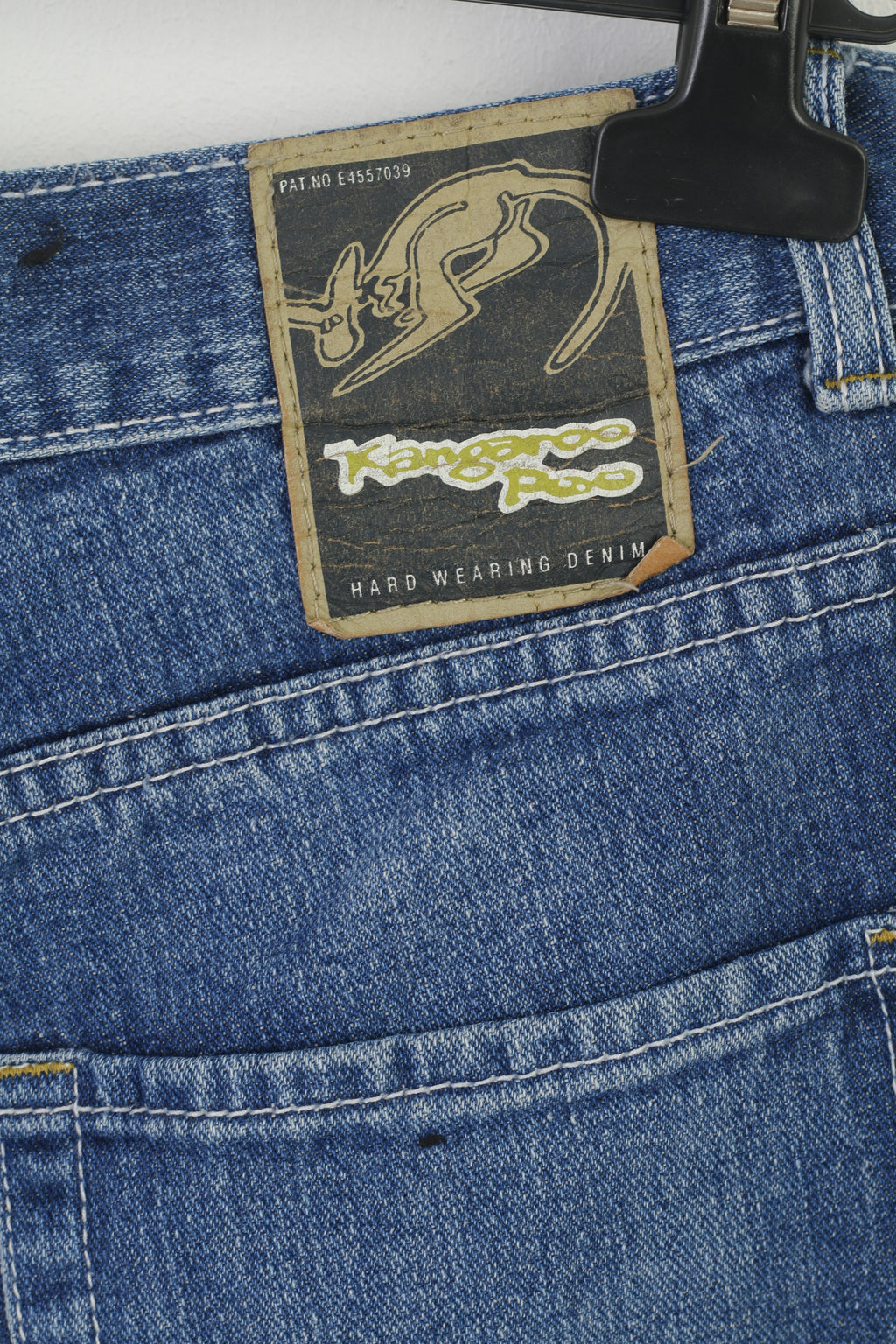 Kangaroo Poo Men 36 Jeans Trousers Blue Denim Cotton Vintage Casual Vintage Pants