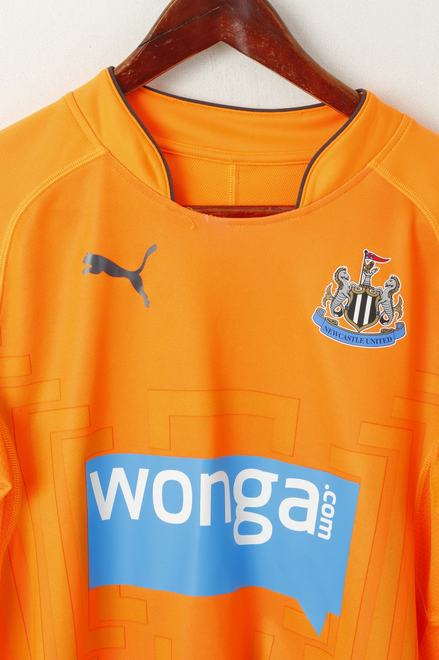 Puma Newcastle United Men S Shirt Orange Neon Football #1 Anderson Jersey Top