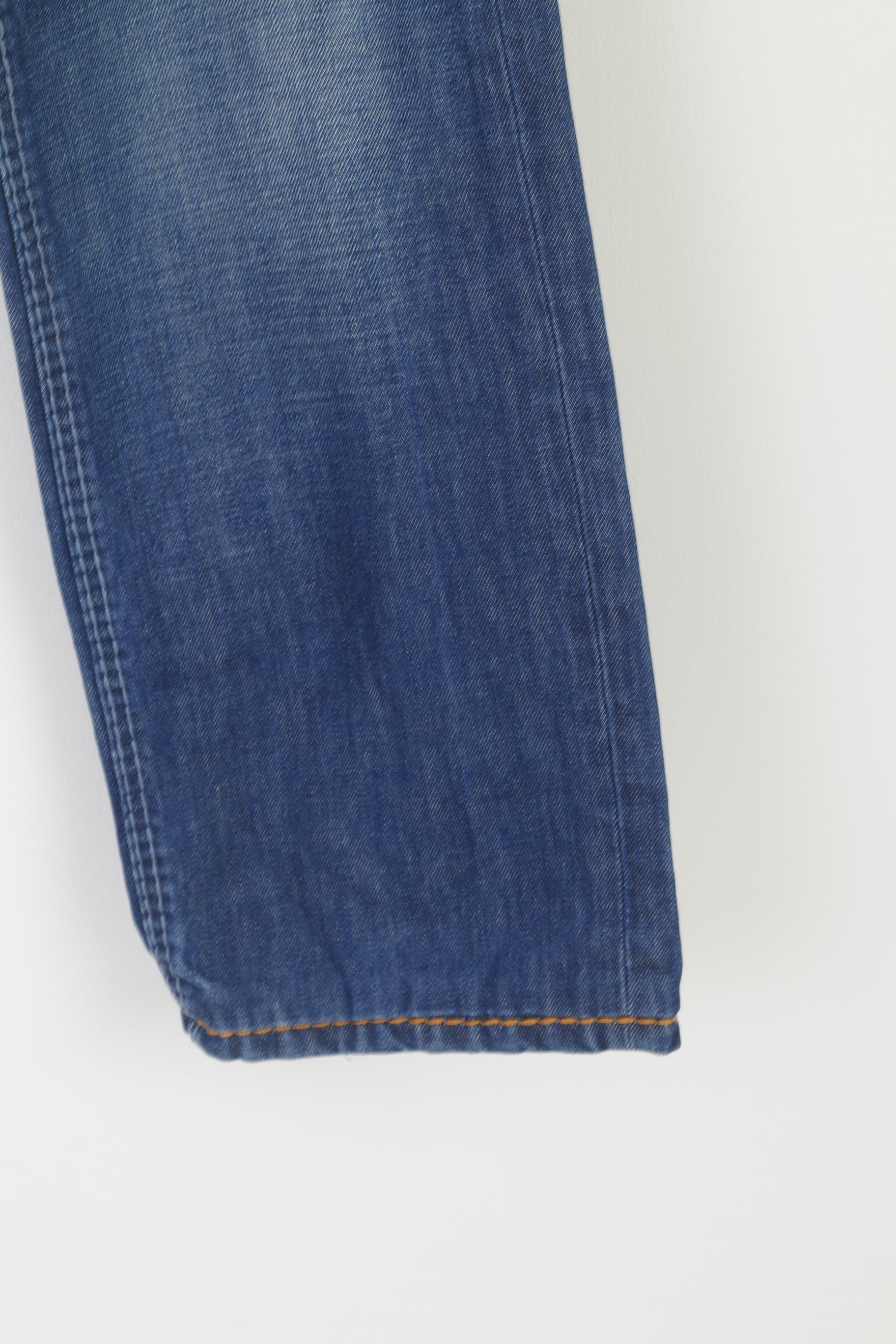 Camp David Men 36 Jeans Pantalon Bleu Marine Denim Coton Long Pantalon Droit