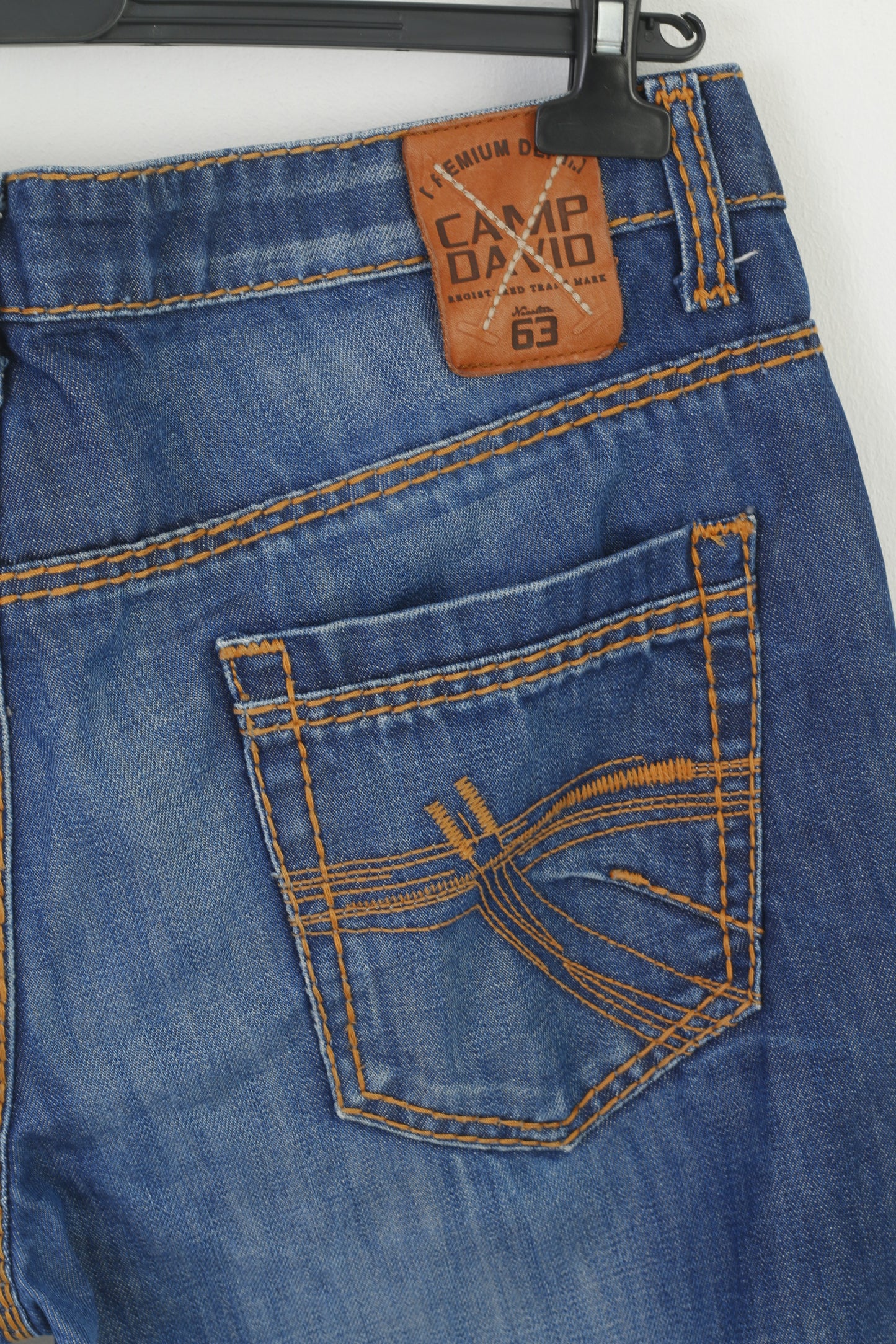 Camp David Men 36 Jeans Trousers Navy Denim Cotton Long Straight Leg Pants