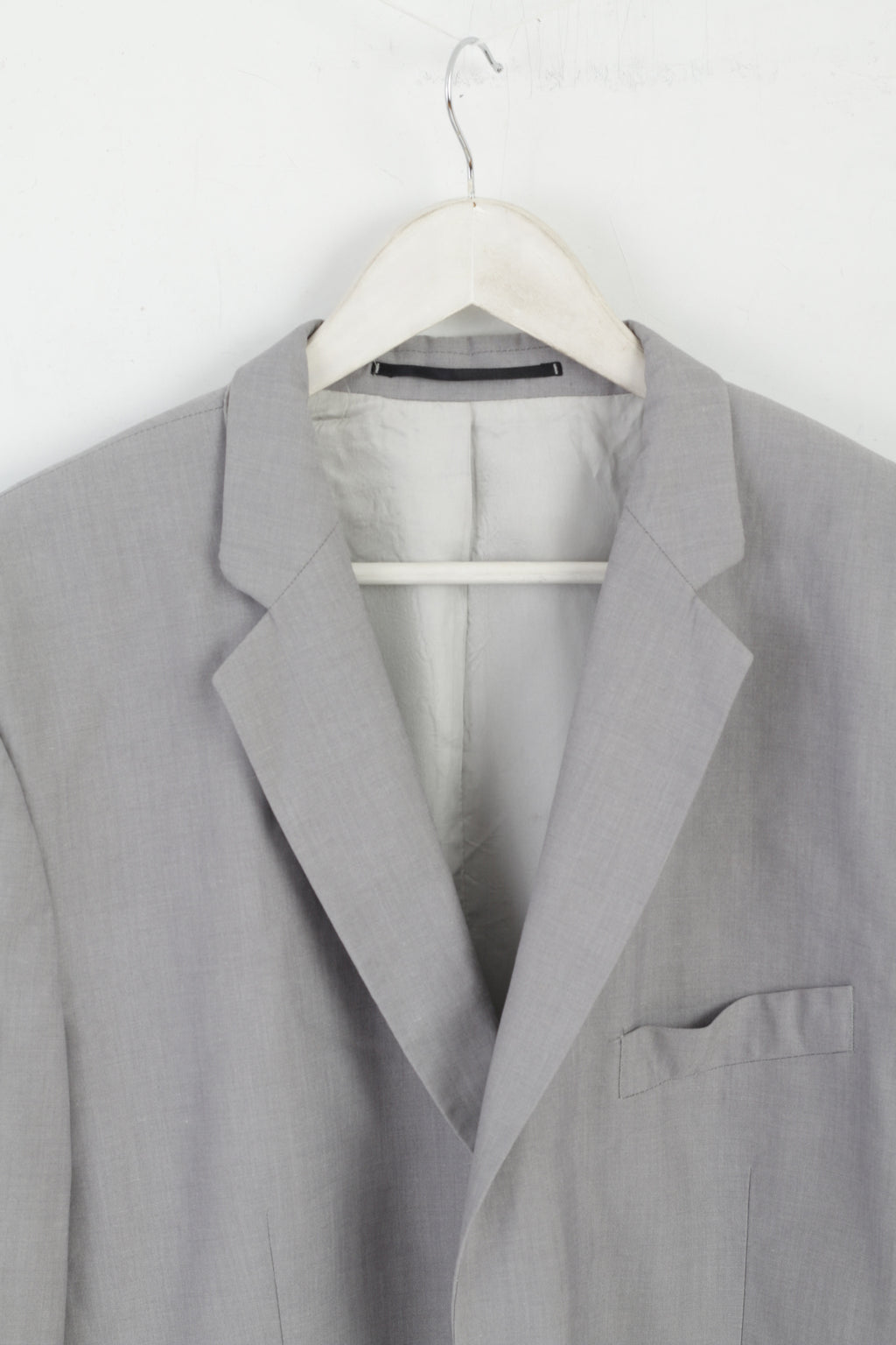 Bertoni Uomo XXL (L) Blazer Grigio Chiaro Monopetto Elegante Giacca Casual