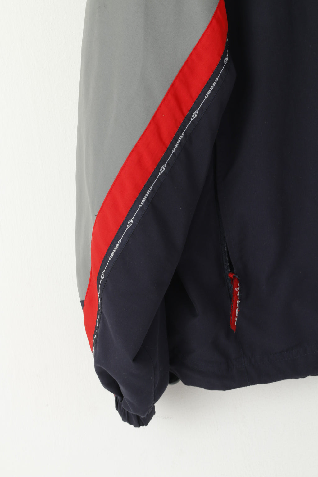 Umbro Giacca da uomo M Navy Sportswear Top sportivo leggero con cerniera e cappuccio