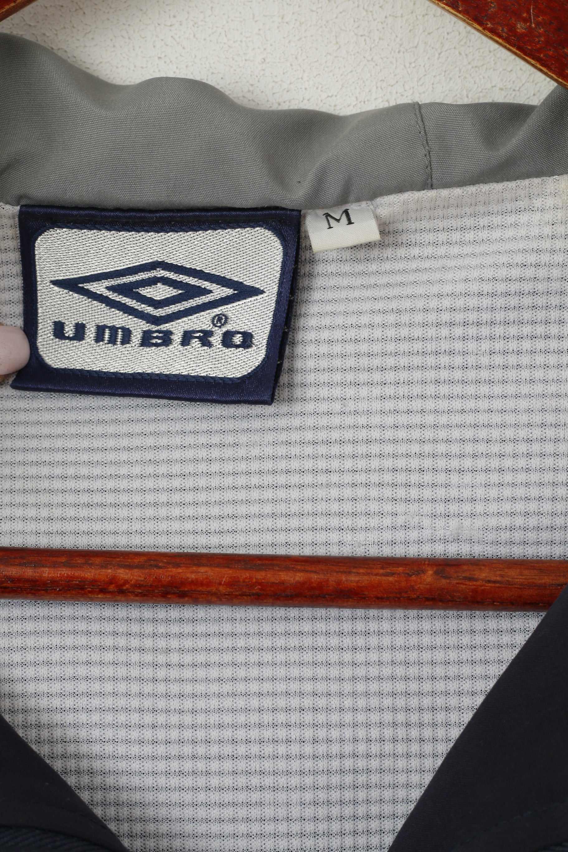 Umbro Giacca da uomo M Navy Sportswear Top sportivo leggero con cerniera e cappuccio
