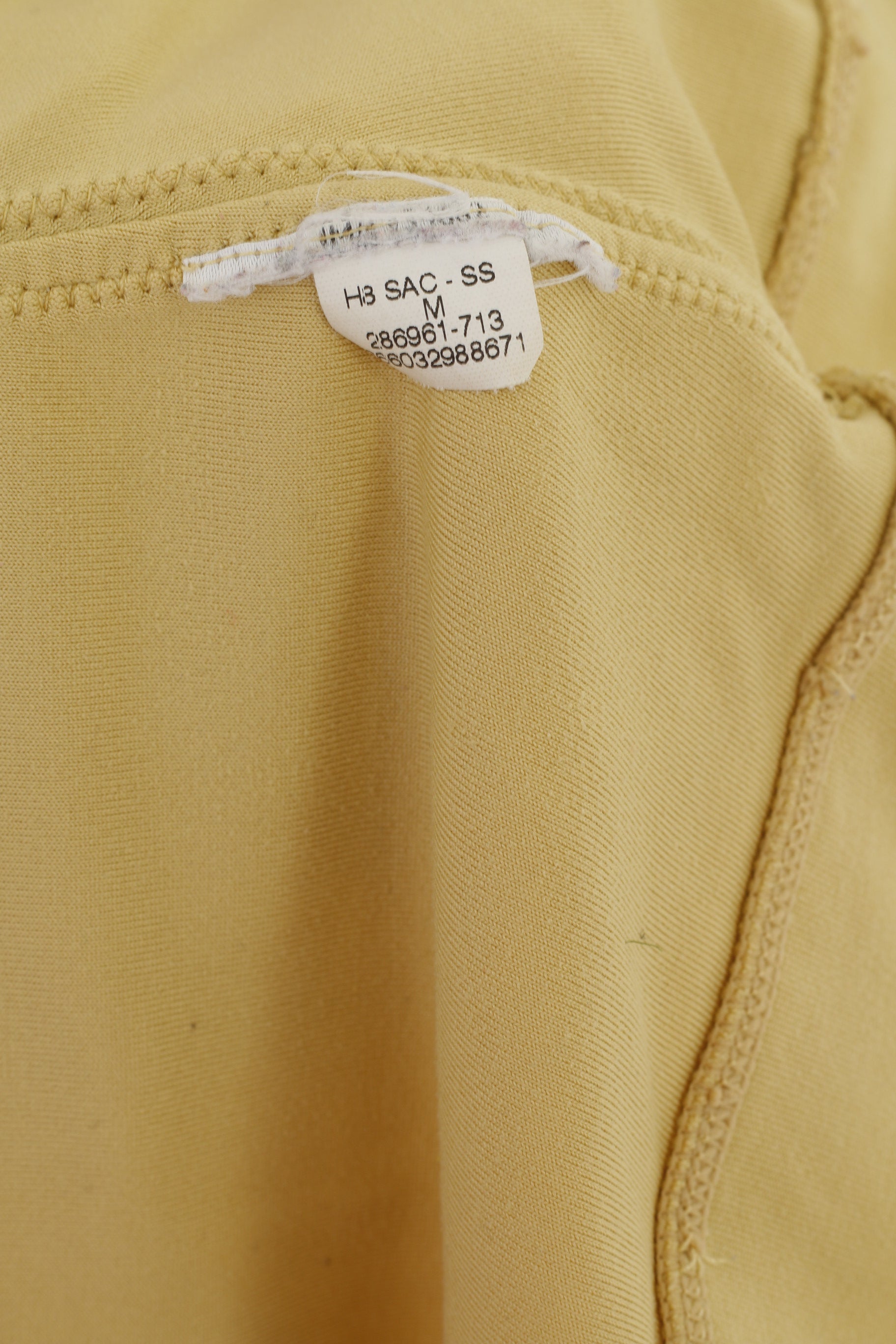 Nike Women M Shirt Tank Top Gold Fitness Sport Stretch Dri Fit Vest