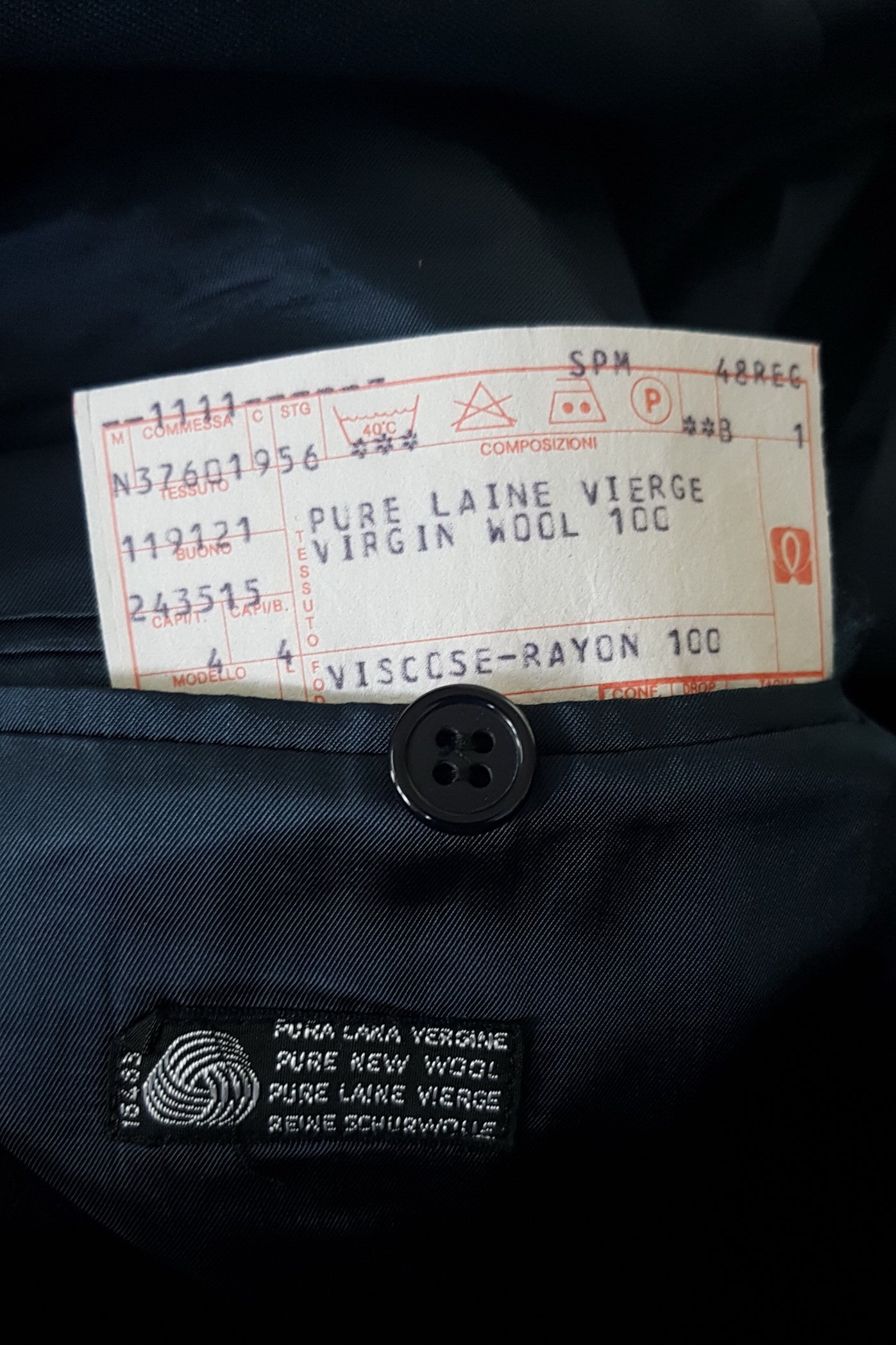 BM By Bozzalla &amp; Lesna Homme 48 38 Blazer Marine Laine Rayé Abu Dabi Bleu Marine Italie Veste