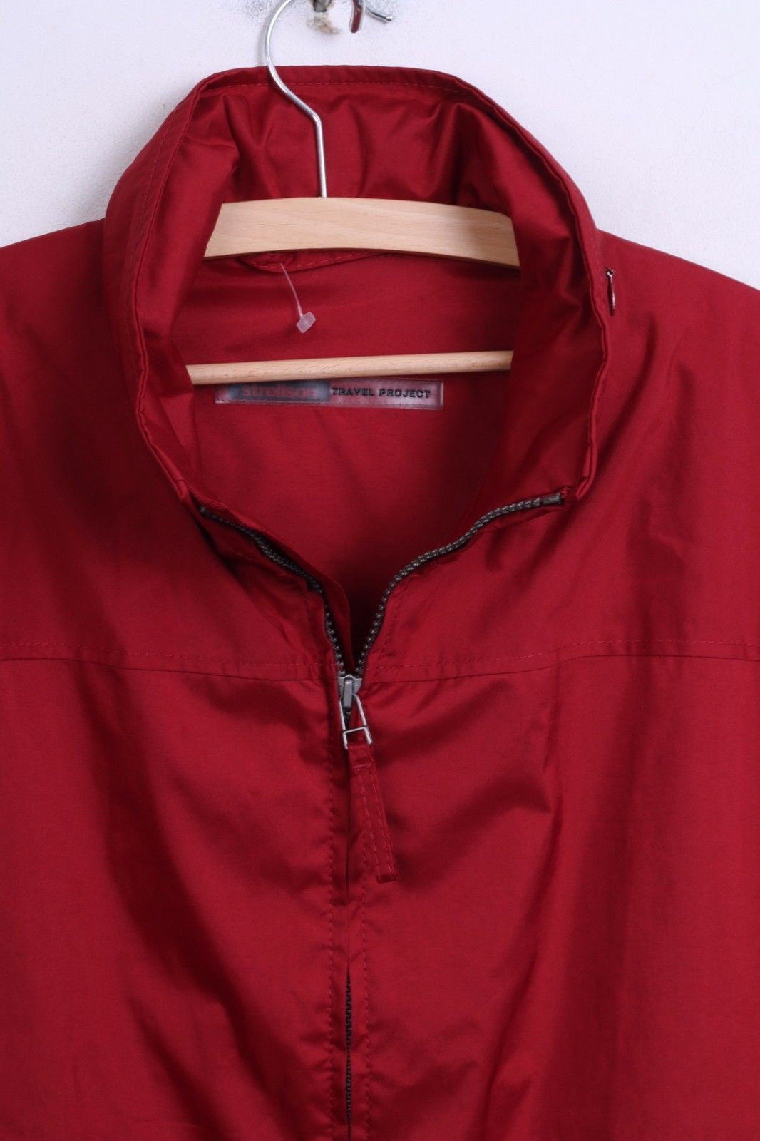 Giacca Strellson da donna 46 M rosso scuro con cappuccio nascosto Harrington casual