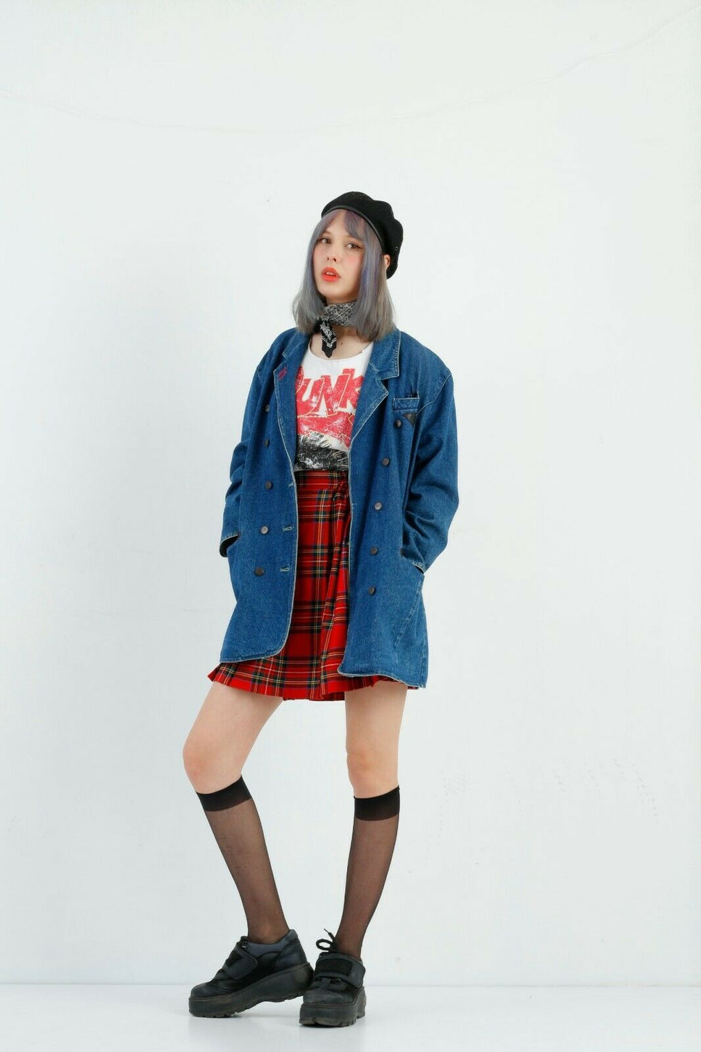 Collections spéciales classe exquise femmes M 94 veste Denim jean coton Vintage